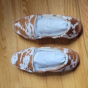 Hush Puppies Cora Loafers, 7M, Cow print